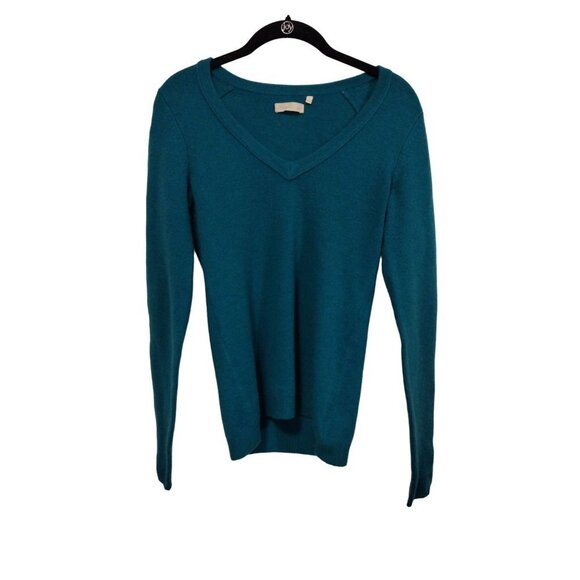 Martin + Osa Cashmere blend teal pullover sweater - Picture 1 of 6